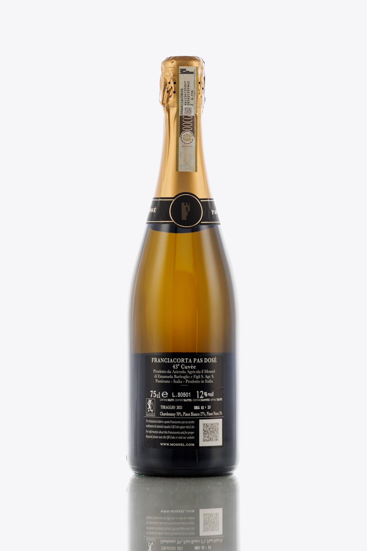 Mosnel Franciacorta Pas Dosé
