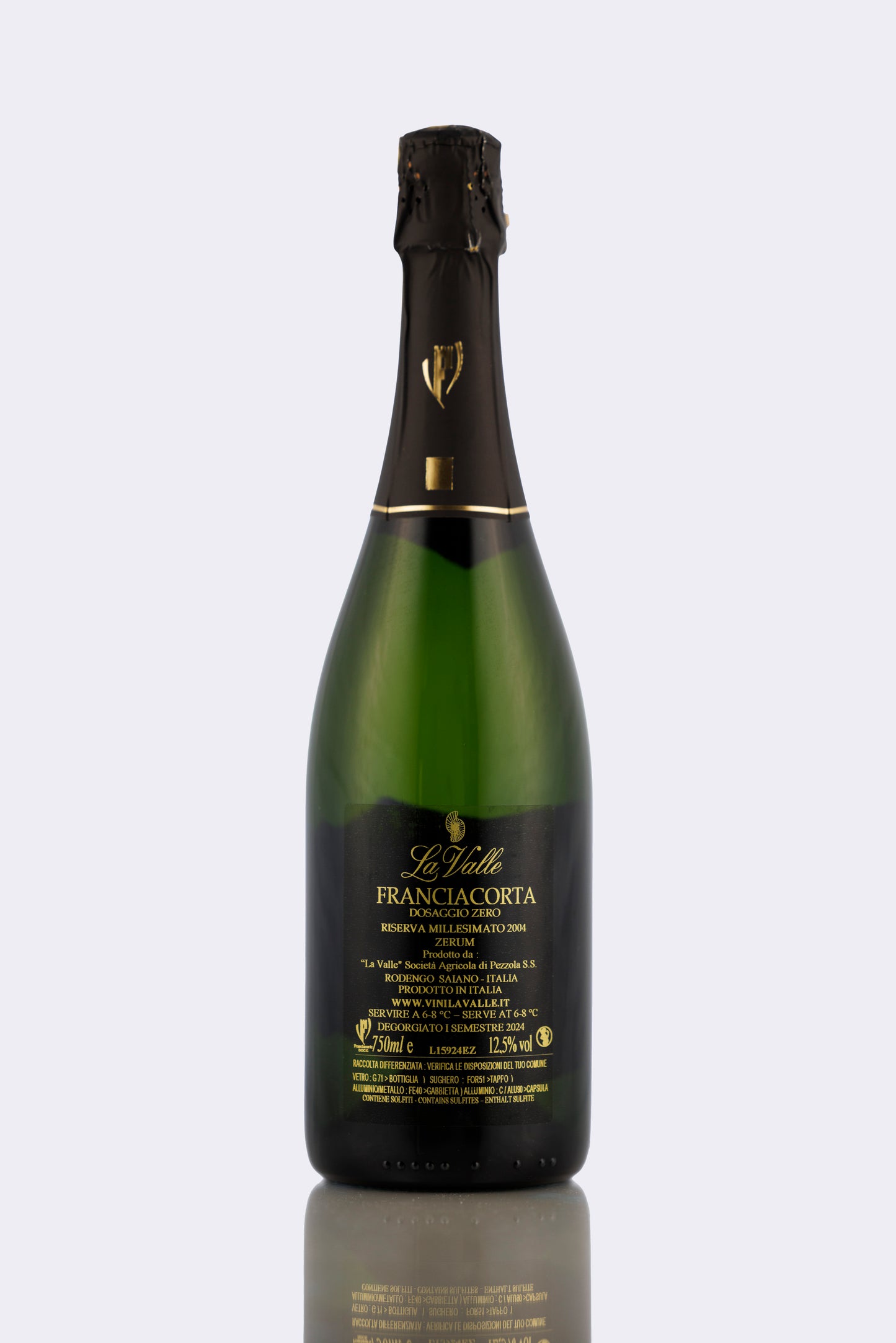La Valle Franciacorta DOCG Riserva Zerum Dosaggio Zero 2004
