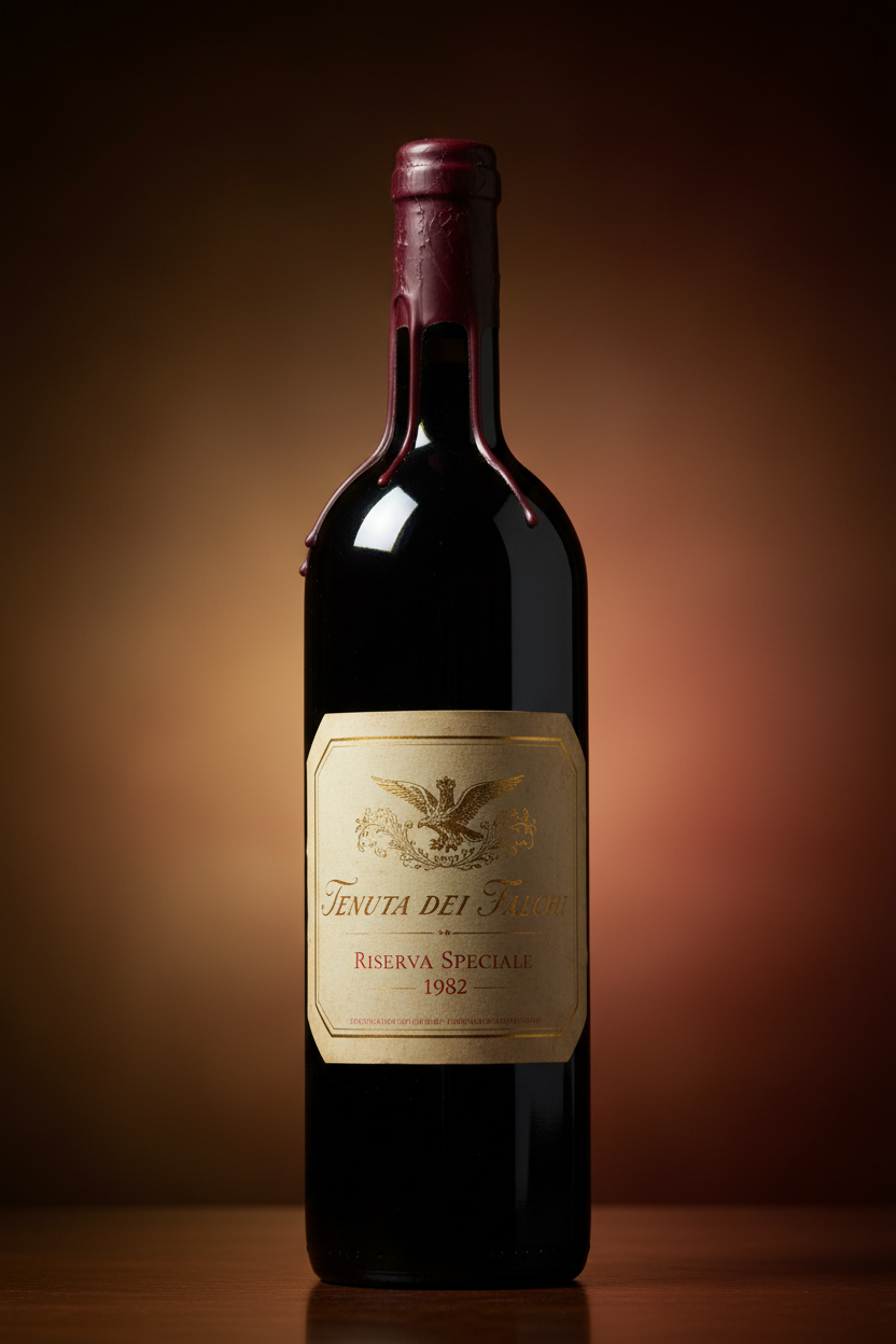 realizzami un immagine bella di una bottiglia di vino 